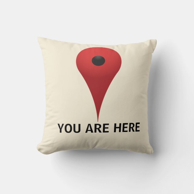 VOUS ÊTES ICI coussin (Recto)