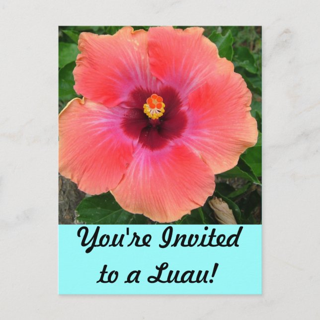 Vous êtes invité à Luau ! Invitation (Devant)