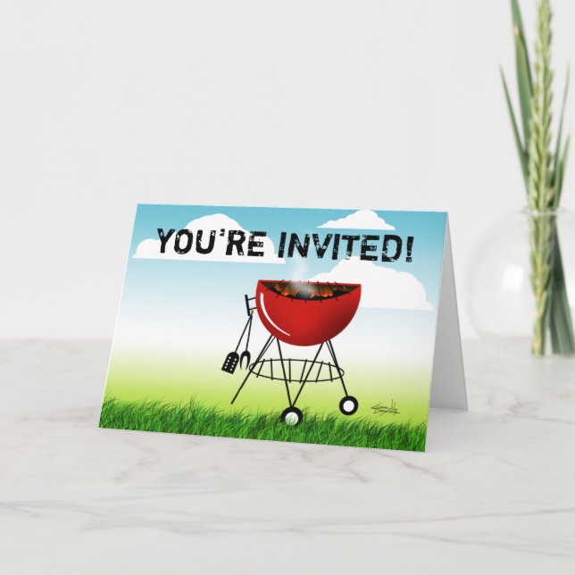 Vous êtes invité à une invitation Cookout (barbecu (Devant)
