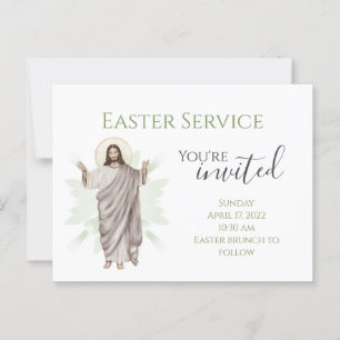 Vous êtes Invité Église Pâques Invitation