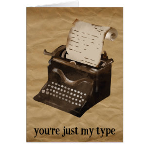 Vous êtes juste mon type de machine à écrire Vinta