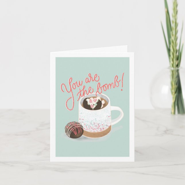 Vous êtes la bombe ! Carte de Noël (Devant)