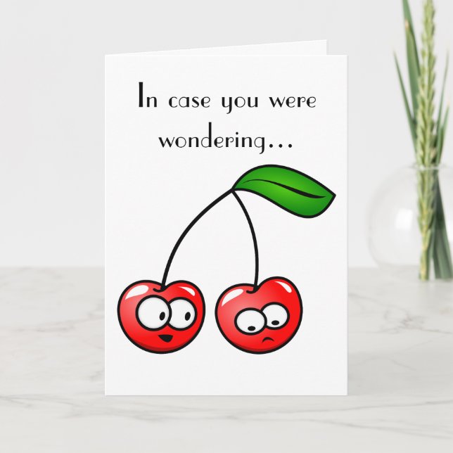 Vous êtes la cerise sur ma carte de voeux quotidie (Devant)