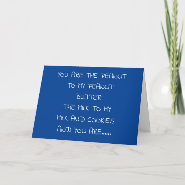 VOUS ÊTES LA PEANUT À MA CARTE D'AMOUR PEANUT BETT (Devant)
