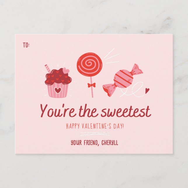 Vous êtes la plus belle carte de jour Valentines (Devant)