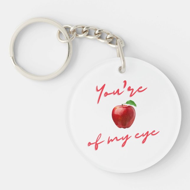 Vous Êtes La Pomme De Mon Porte - clé Oeil Valenti (Devant)