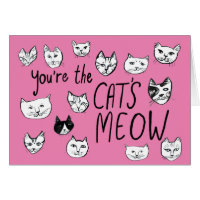VOUS ÊTES LE CHAT MEOW Kittens mignonette carte ro