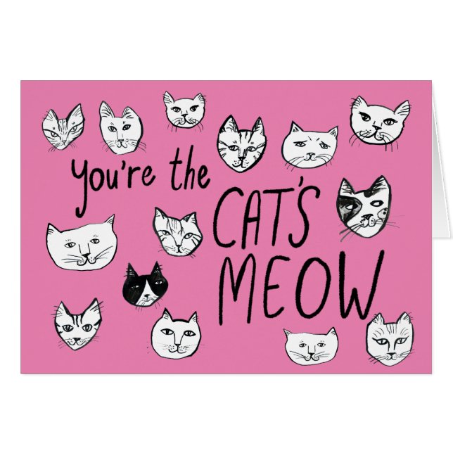 VOUS ÊTES LE CHAT MEOW Kittens mignonette carte ro (Devant horizontal)