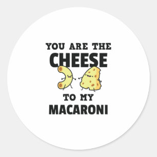Vous êtes le fromage à mon sticker Macaroni mignon