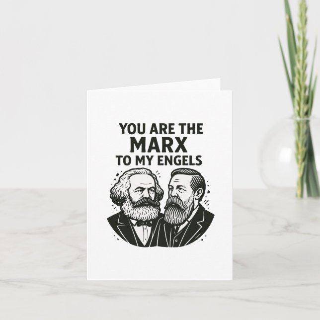 Vous êtes le Marx à mon Engels Carte de la Saint-V