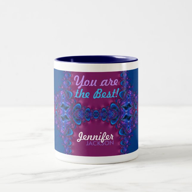 Vous êtes le meilleur avec Mug texte personnalisé (Centre)