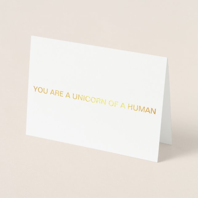 "VOUS ÊTES L'UNICORDE D'UNE CARTE DE RÉALISATION H (Devant)