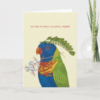 Vous êtes ma carte d'ami la plus colorée avec lori