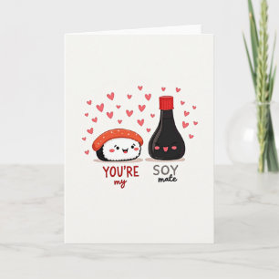 Vous êtes ma carte d'amour de sushi SoyMate