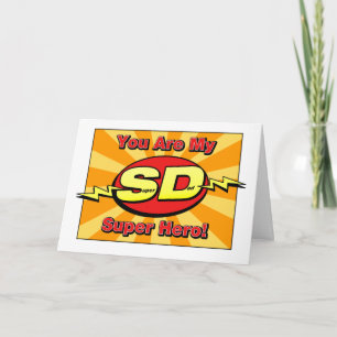 Vous êtes ma carte de fête des pères de superhéros