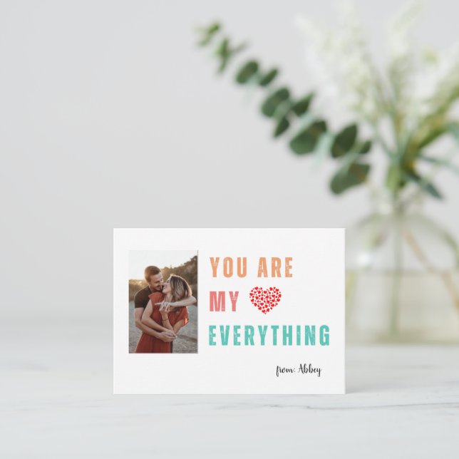 Vous êtes ma carte de Saint Valentin (Debout devant)