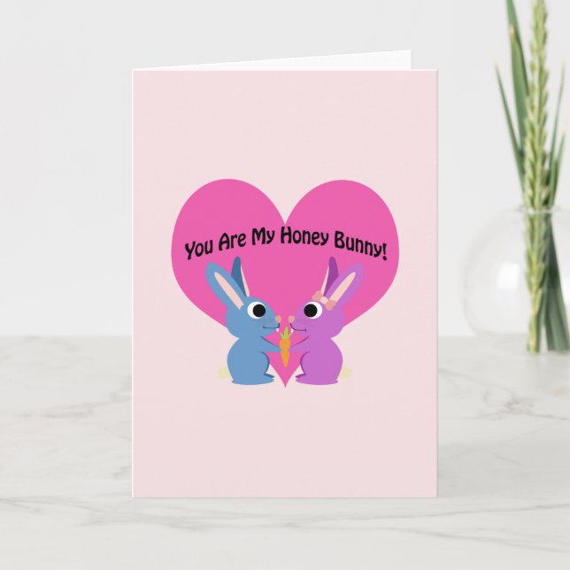 Vous êtes Ma Carte de Vacances Lapey Honey (Devant)
