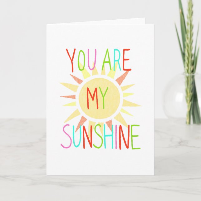 Vous êtes ma carte de voeux soleil Je vous aime ca (Devant)