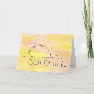 Vous êtes ma carte de voeux Sunshine Blank