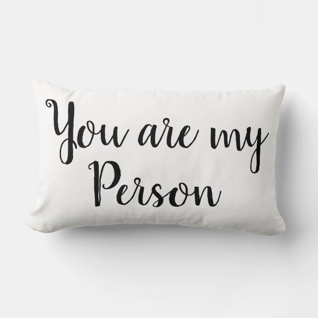 Vous êtes ma personne Citation Décor Coussin de je (Recto)