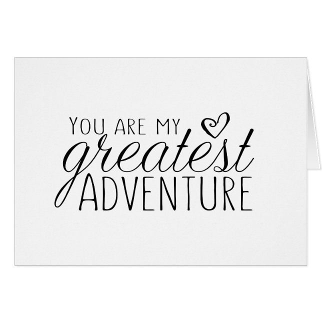 Vous êtes ma plus grande carte de mariage aventure (Devant horizontal)