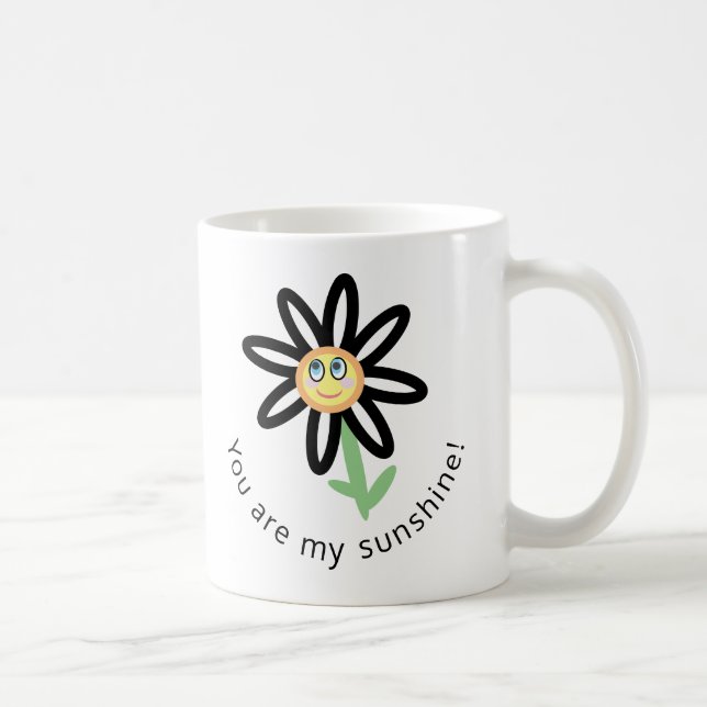 Vous êtes ma tasse heureuse mignonne de fleur de (Droite)