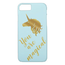 Vous êtes Magic Gold & Blue Coque