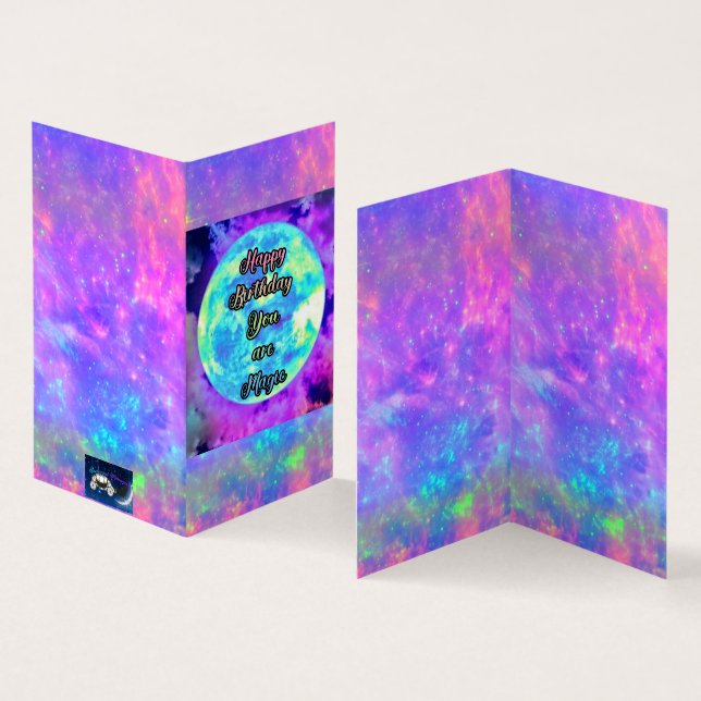 Vous êtes Magic personnalisé carte d'anniversaire  (Inside and Outside)