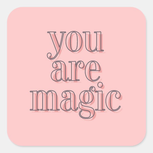 Vous Êtes Magic Sticker Tissage Fibre Arts (Devant)