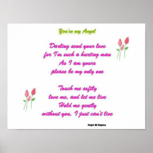 Vous êtes mes affiches romantiques-anges