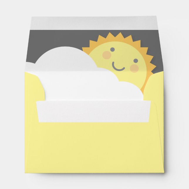 Vous Êtes Mes Enveloppes De Baby shower Sunshine (Dos (Bas))