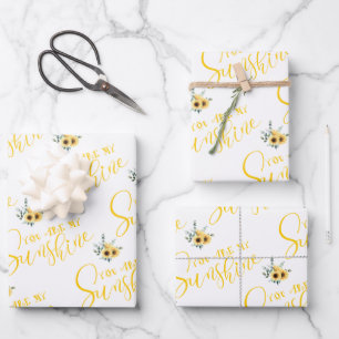 Vous Êtes Mes Feuilles D'Enveloppement Sunshine
