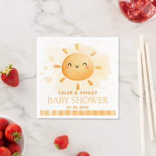 Vous Êtes Mes Serviettes En Papier Baby shower Sun