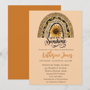 Vous Êtes Mon Baby shower Sunshine Invitation