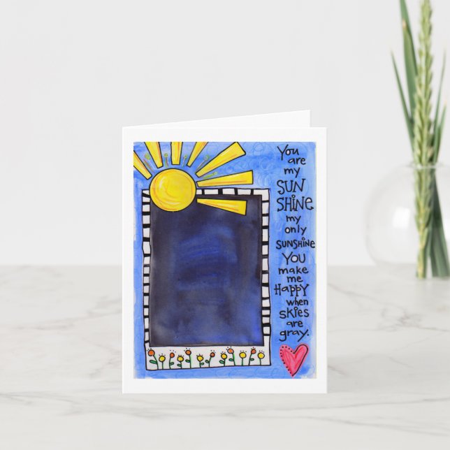 Vous êtes mon carte pour notes Sunshine (Devant)