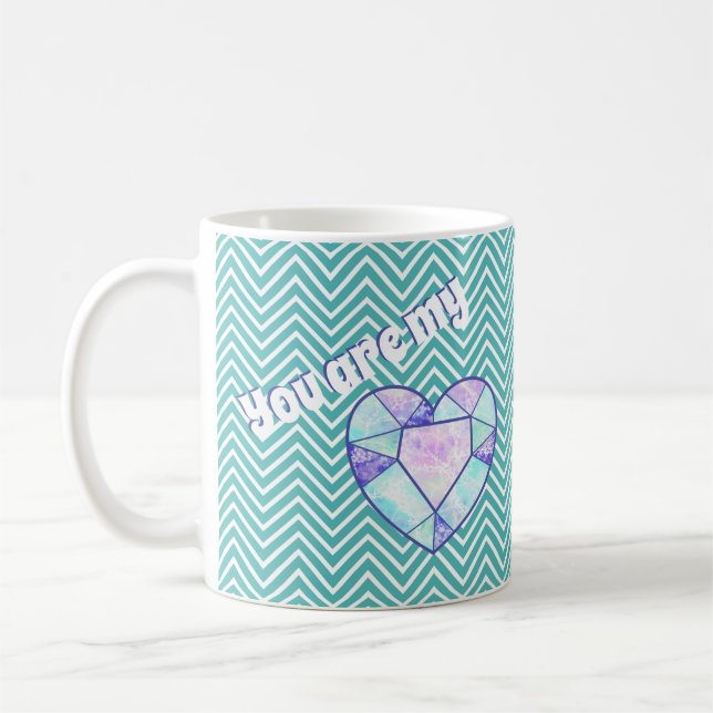 Vous êtes mon coeur DIAMOND Coffee Mug (Gauche)