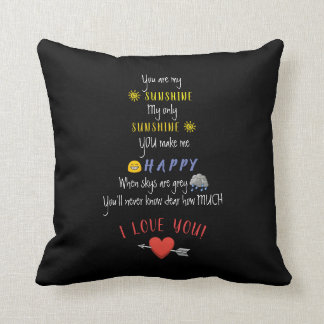 Vous êtes mon coussin de citation de cadeau de
