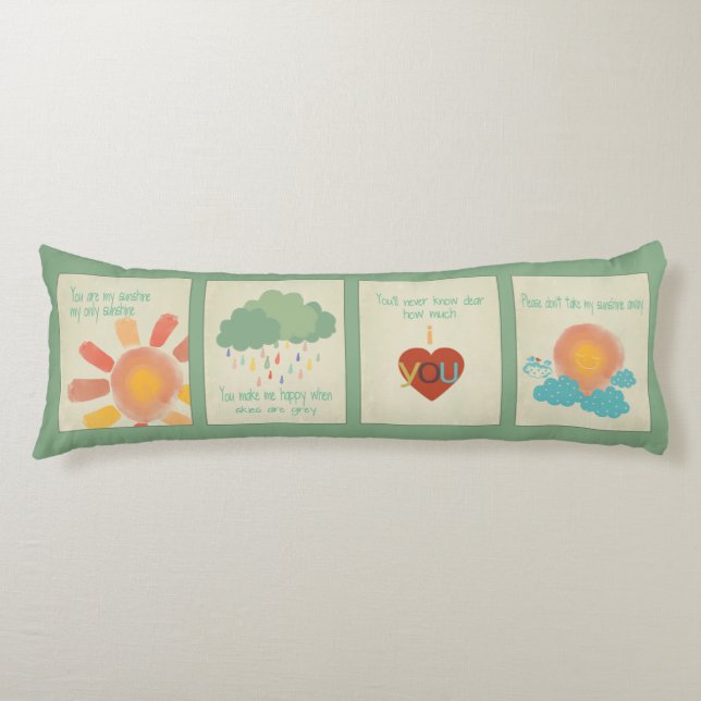 Vous êtes mon coussin de corps de soleil (Devant)