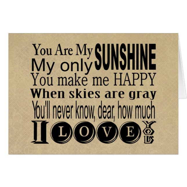 Vous êtes mon habillement et cadeaux de soleil