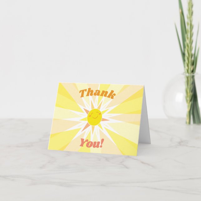 Vous êtes mon Merci de Baby shower Sunshine (Devant)
