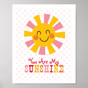 Vous Êtes Mon Poster D'Art Mur Sunshine