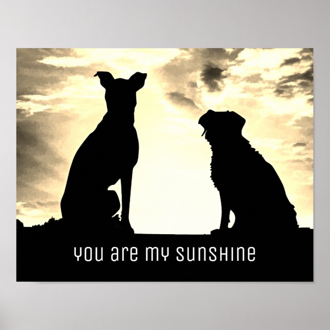 vous êtes mon poster de citation de soleil avec de (Devant)