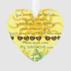 Vous êtes mon soleil avec des fleurs en jaune