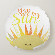 Vous êtes mon Sun, lune et mon coussin réversible