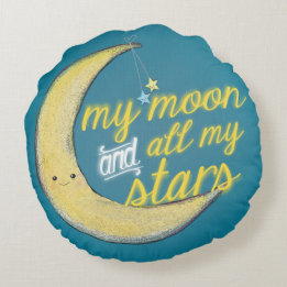 Vous êtes mon Sun, lune et mon coussin réversible