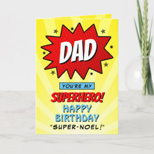 Vous êtes mon Superhero Papa Anniversaire 2 Carte 