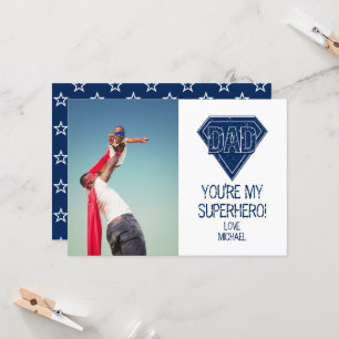 Vous êtes mon Superhero papa Carte photo de Fête d