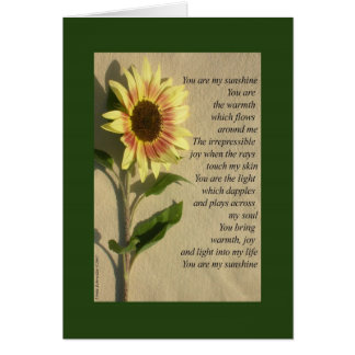 Vous êtes mon vers de soleil