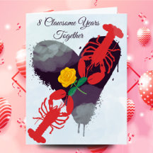 Vous êtes My Lobster - Funny 8 Anniversaire Carte