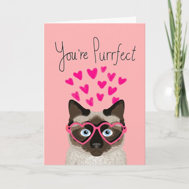 Vous êtes Purrfect - le chat aime la carte de lune (Devant)